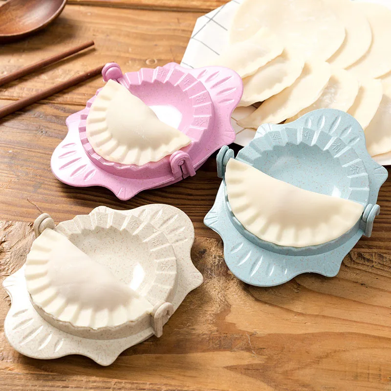 Baking Tools Dumpling Mold Clips PP Wheat Straw Portable Dumpling Kitchen Accessories Maker Device 1Pcs Jiaozi Pierogi chocolate