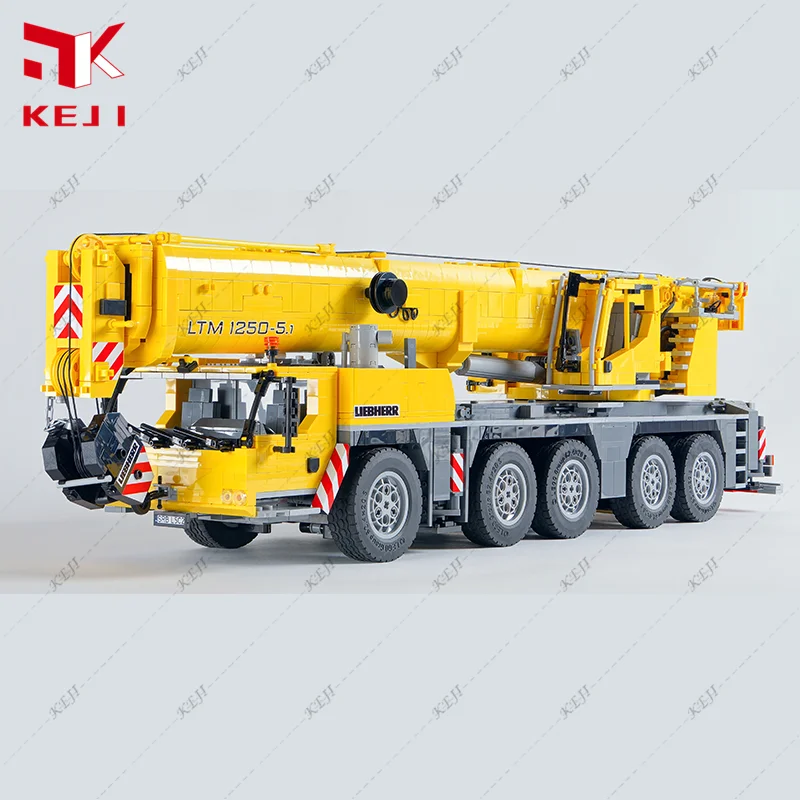 KEJI MOC-57421 Liebherr LTM1250 Remote Control Crane Building Blocks Bricks Kits Mobile Model Toys Boy Christmas Gifts