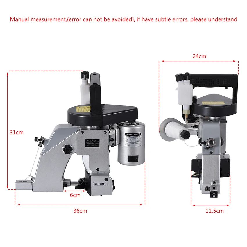 Industriale Macchina Da Cucire Elettrica Automatica di Tenuta Macchine Kit Sacchetto Closer Macchina di Cucitura di Tessili Per La Casa Portatile