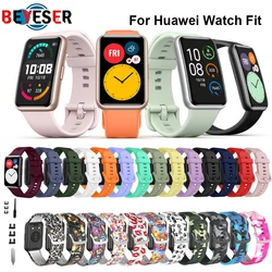 Silicone Band For Huawei Watch FIT Strap Smartwatch Accessories Replacement Wrist Bracelet Correa huawei watch fit Straps