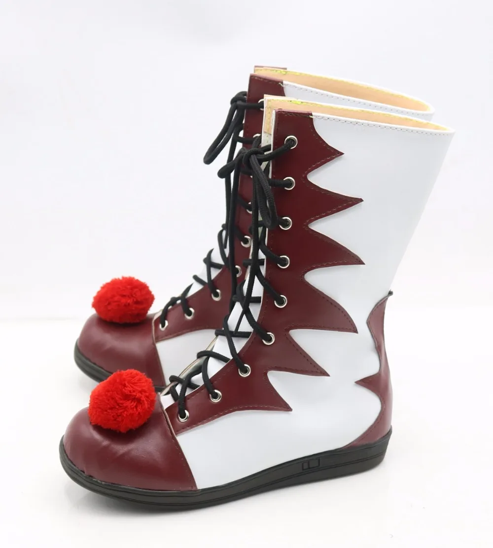 Clown Shoes Halloween Stephen King's It Clown Pennywise Shoes Mens Women Cosplay Costumes Boots