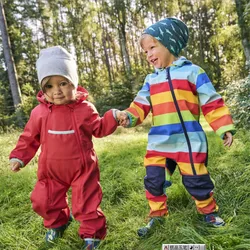 Children's one-piece outdoor soft shell clothing children's spring and autumn warmth riding and mountaineering jumpsuit windproo