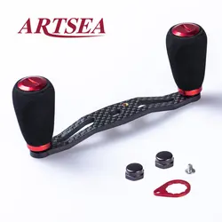 ARTSEA Carbon Fiber Fishing Reel Handle EVA Knob Refit for Baitcasting reel DIY Fish Accessories Lure Tool