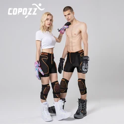 Adjustable Unisex Sports Gear Shorts Snowboard Protection Hip Pads Motorcycle Short Ski Skate Anti-shock Padded Shorts Knee Pads