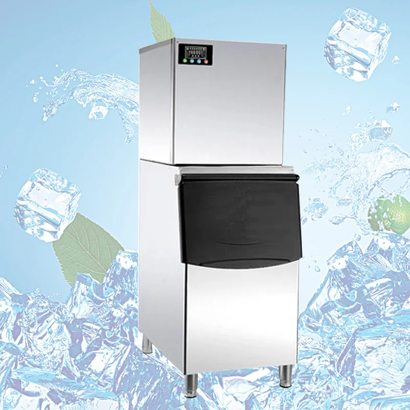 

Ice Makers For Milk Tea Coffee Bar Shop Cube Ice Making Machine Electric Ice Maker 200/300/500KG