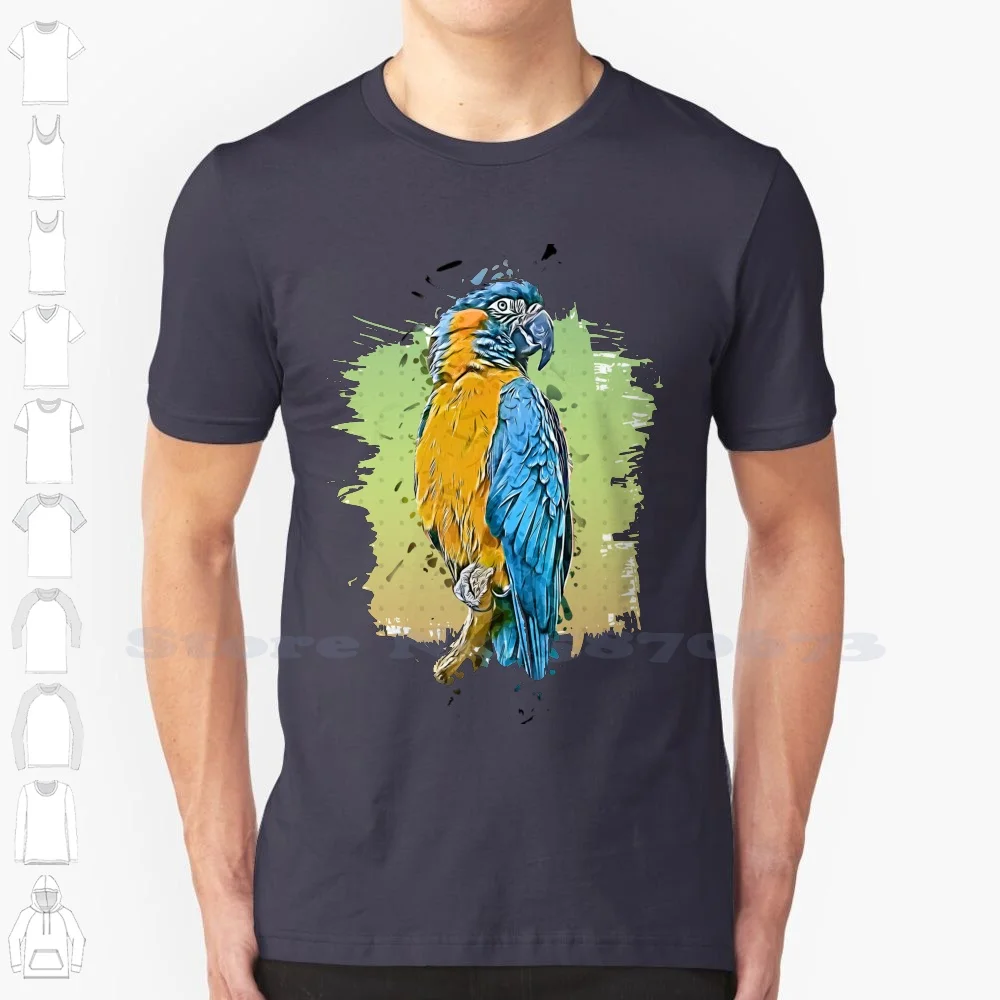 Parrots T-Shirt 100% Cotton T-Shirt Parrots Parrot Women Kakapo Parrot