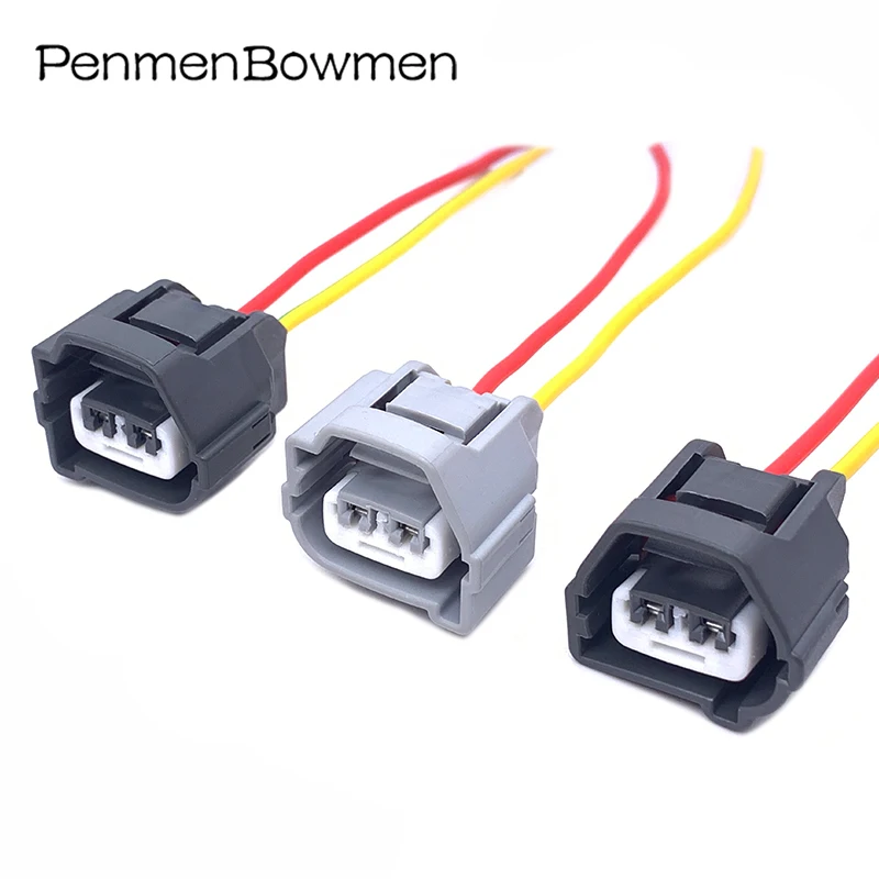 1 Set 2 Pin Car Front Fog Lights Plug Waterproof Electronic Connector Wire Harness 7283-7023-10 Socket 90980-10899 90980-10901