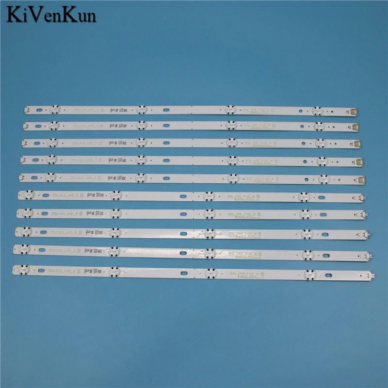 

LED Backlight Strips For LG 55LH515V 55LJ510V 55LJ5150 LED Bars Kit Band Rulers SSC 55LJ55_FHD_A 55UJ63_UHD_B Innotek 17Y 55inch