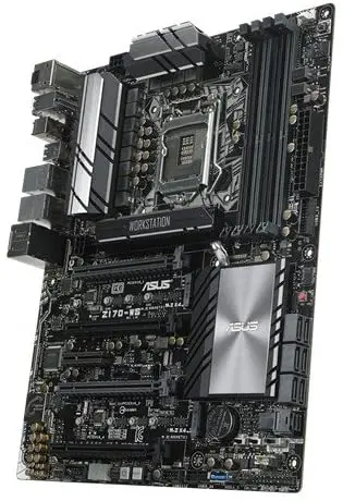 Imagem -03 - Placa-mãe Lga 1151 Intel Z170 Ddr4 64g Suporta I36300 I7-6700 7400 7600 Cpu Usb 3.1 M.2 Hdmi 2.0 Atx Asus-z170-ws