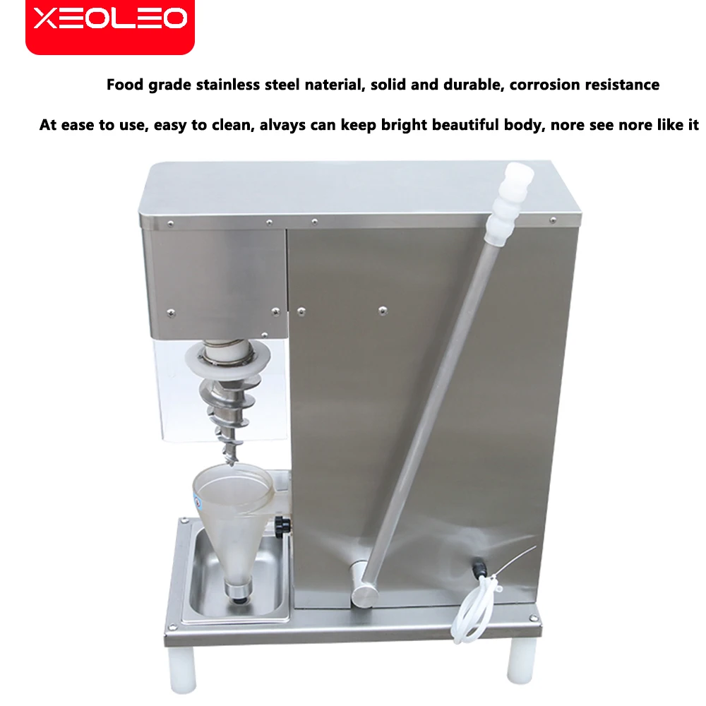 XEOLEO Commercial Electric Swirl Drill Ice Cream Mixer Machine 750W Frozen Yogurt Machine Yogurt Ice Cream Machine With Cleaning