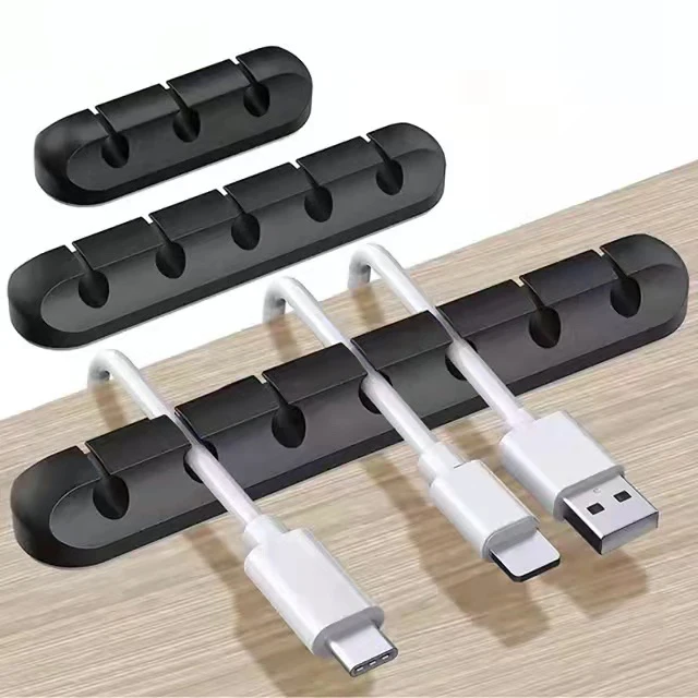 Kabel magnetyczny organizator Winder Mouse Wire biurko uchwyt ścienny przewód słuchawek osłona na telefon komórkowy dane USB kable klips do