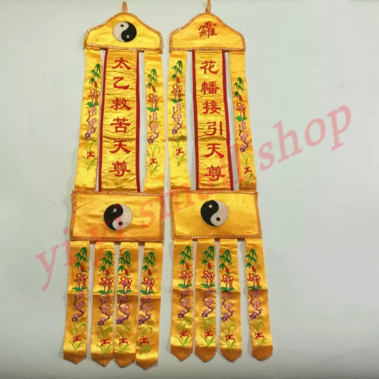 Banner di benedizione Taoist, strumenti magici Taoist, Banner Tianzun, forniture di Buddha estivo Soul