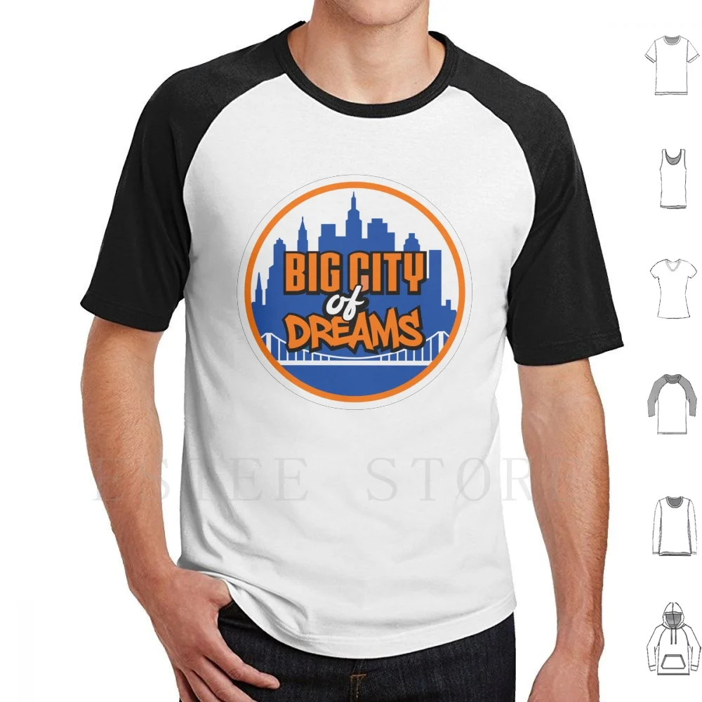 Big City Of Dreams T Shirt Cotton Men DIY Print Big City Of Dreams Ny Knicks Knickerbockers Jets East Coast Brooklyn