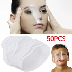 Mascarilla de protección ocular para peluquería, herramienta para aislar el corte de pelo, protección facial, protector facial desechable, 50 unidades