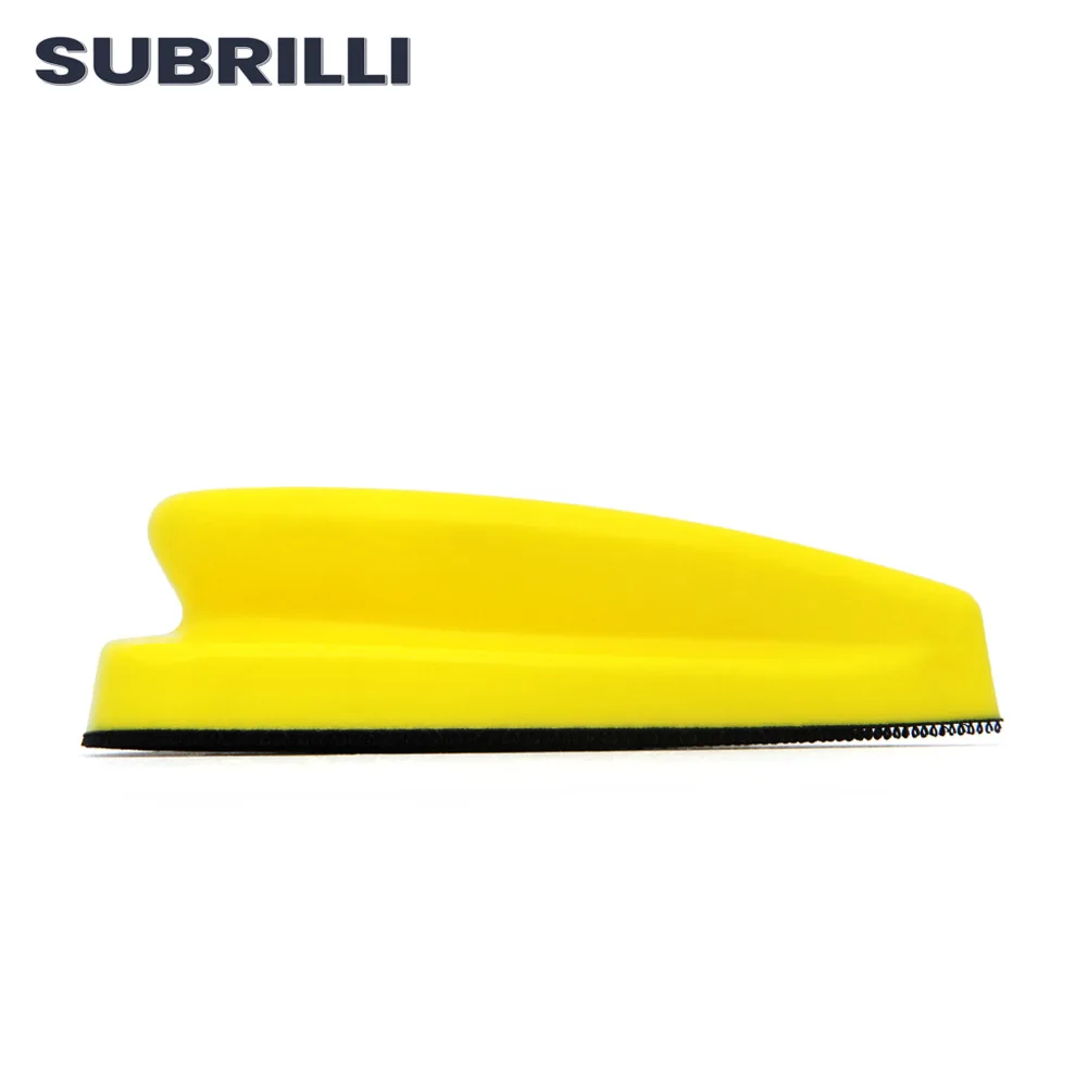 SUBRILLI 148*98mm Hand Detail Sander Paper Hand Sanding Pads, No-slip Mouse Hook and Loop Sanding Blocks for Mouse Sandpaper