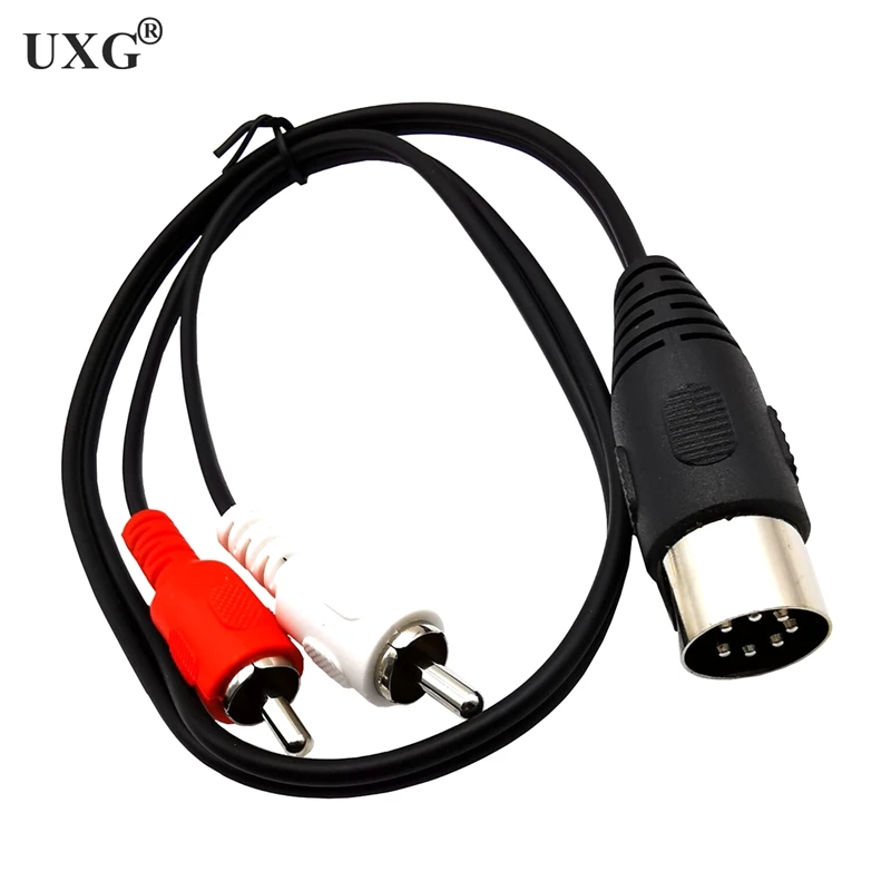 7 Pin DIN Male Public to 2 RCA Lotus Male Female Plug Old-Fashioned B&O TV Equipment Adapter Cable 50cm 150cm 5ft 1.5m