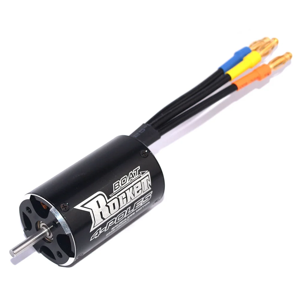 Rocket 2948 3450KV 4800KV 4 Poles Brushless Waterproof Motor w/29-S for Traxxas Blast Feilun FT011 600-800mm RC Boat Car