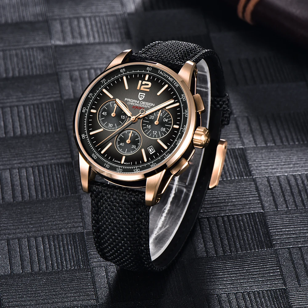 2023 New PAGANI DESIGN VK63 Chronograph Quartz Watch For Men Top Brand Luxury Sapphire Mirror Automatic Waterproof Reloj Hombre