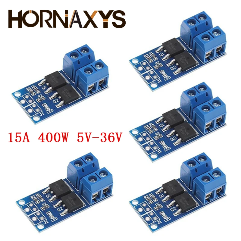 10pcs 15A 400W MOS FET Trigger Switch Drive Module PWM Regulator Control Panel for arduino DC 5V 12V 36V