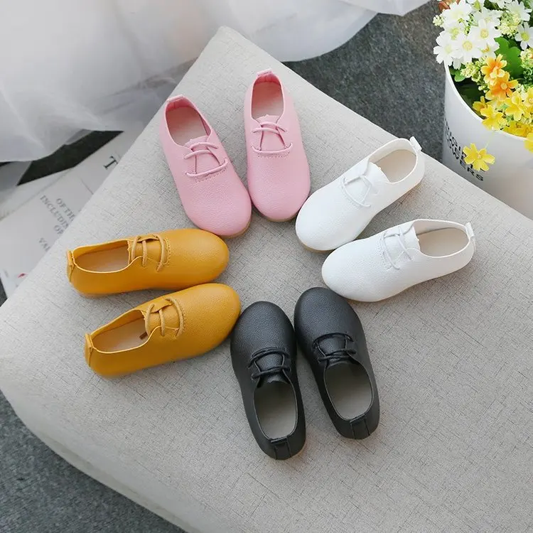 Zapatos de vestir de cuero para niñas pequeñas, zapatos informales para niños grandes de 1, 2, 3, 4, 5, 6, 7, 8, 9, 10, 11 y 12 años, novedad de 2019