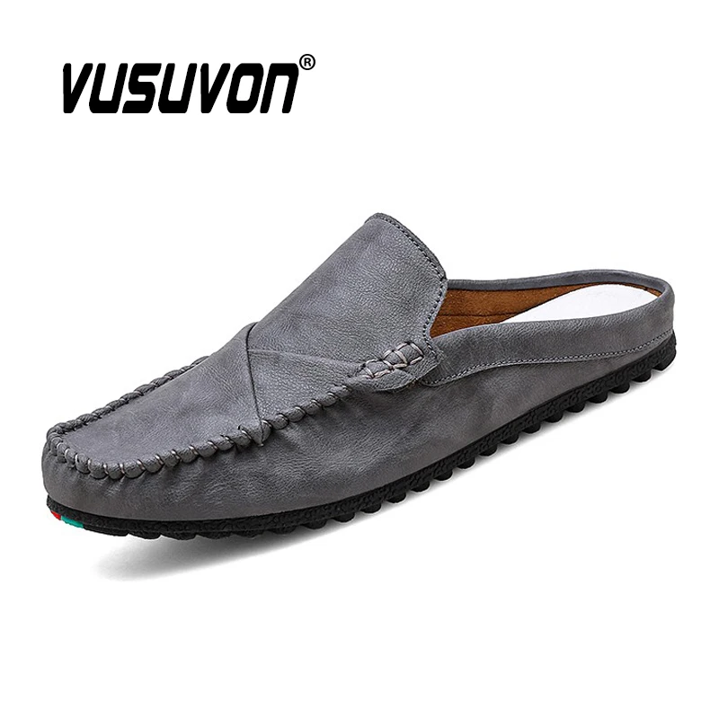 2020 New Fashion Slippers for Men Loafers Casual Shoes Flats Women Open toe Beach Sandals Home Mules Shoes Soft Mens Slides