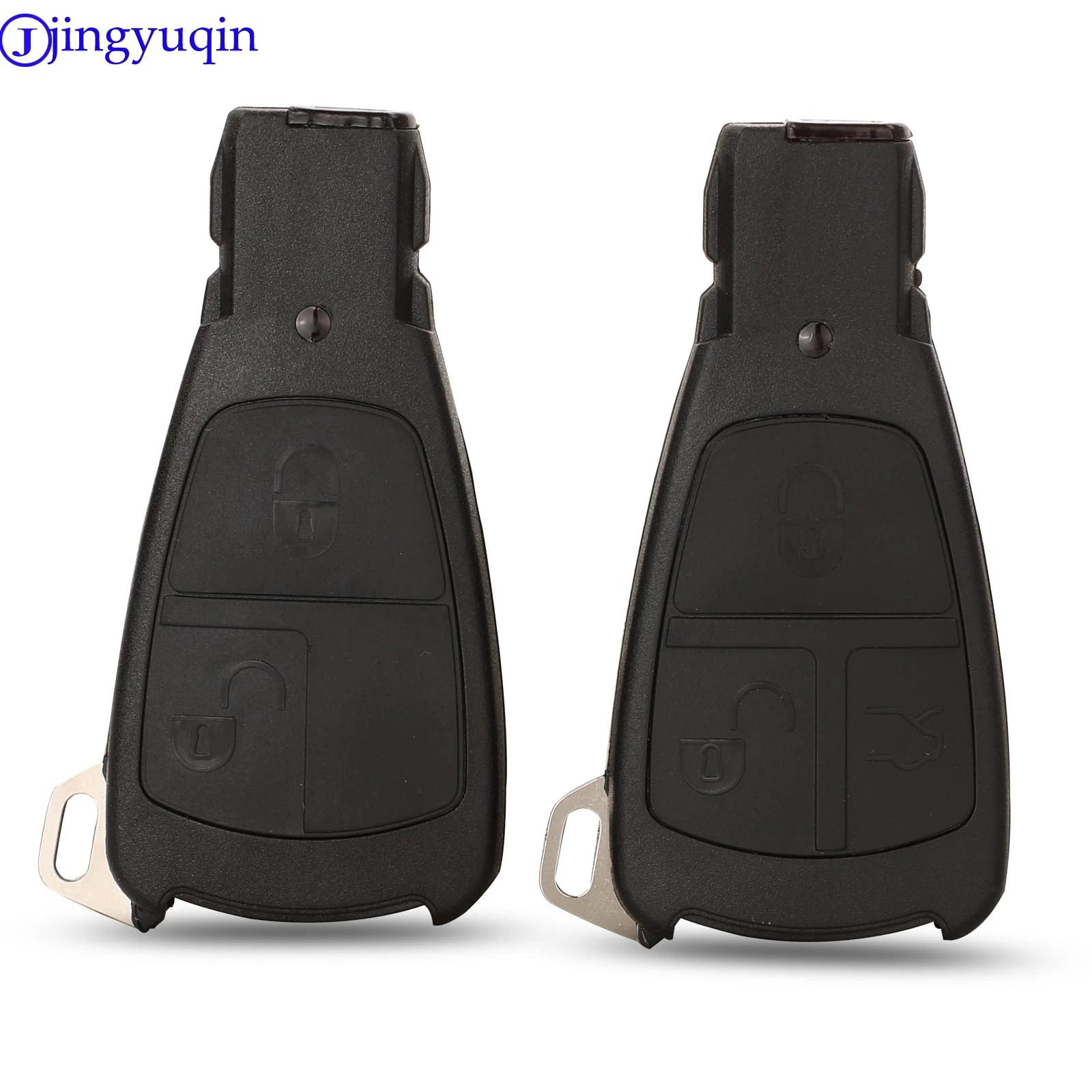jingyuqin 2/3 Buttons Keyless Remote Key Shell Fob Case For Mercedes-Benz C180 1998-2004 W202 C E S Class With Insert Key