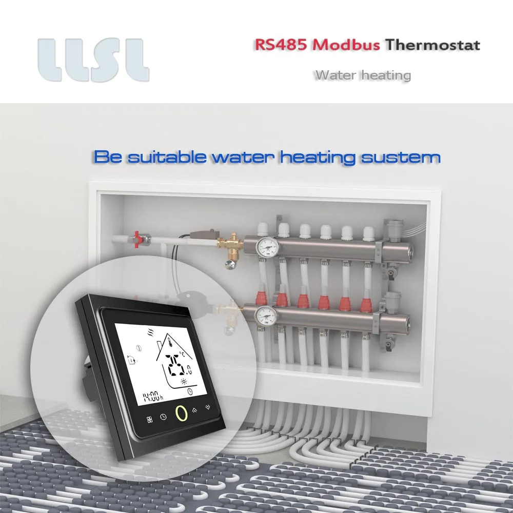 RS485 95-240VAC 24VAC Thermoregulator สำหรับอุ่น,น้ำเครื่องทำความร้อนสำหรับควบคุม NC ไฟฟ้า Actuators