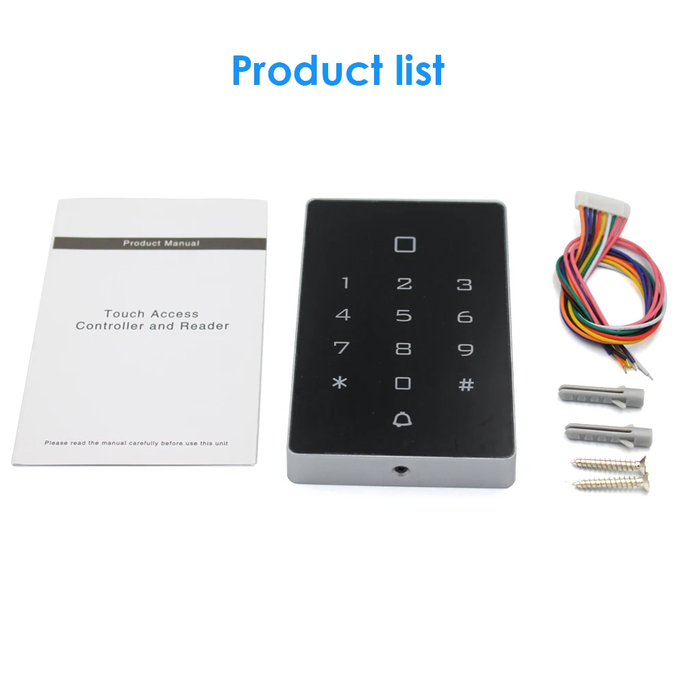 Wifi Remote Door Lock Opener 125khz RFID Access Control Keypad WG26 Output Watreproof Manger Card Tuya Mobile APP Backlight