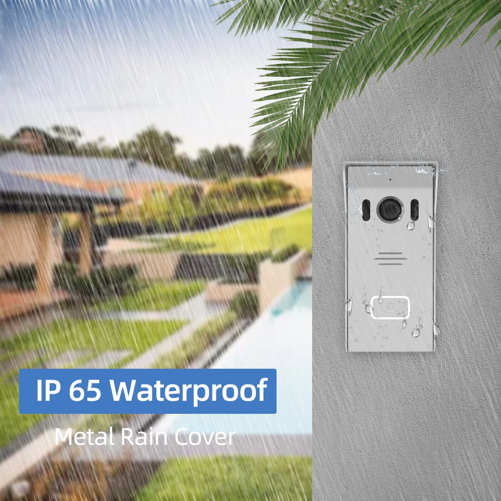 Joytimer WIFI Video Door Phone Tuya Smart Intercom for Home AHD Screen With Night Vision Doorbell Wide Angle Motion Detection