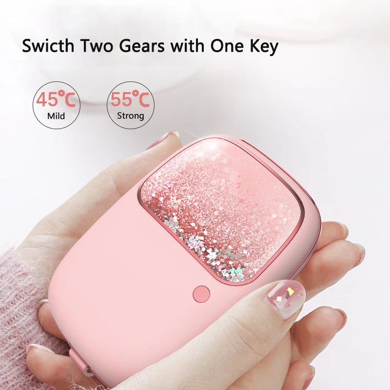 

Power Bank Pocket Hand Warmer Rechargeable Powerbank Portable Charger for iPhone 13 14 15 Samsung S21 S20 10000mAh 5000mAh