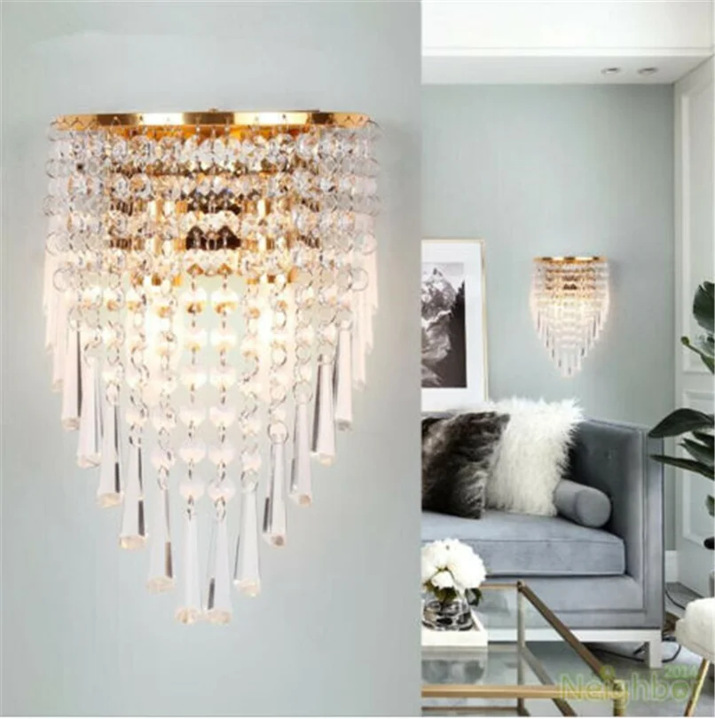 

Modern Crystal Wall light LED Wall sconce Wall Lamp Wandleuchte for cafe Porch Bedroom Restaurant Bedside lamp Decor