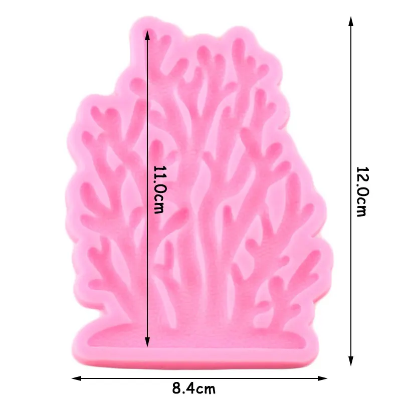 3D Sea Coral Silicone Molds Sugarcraft Fondant Cake Decorating Tools DIY Party Candy Polymer Clay Chocolate Gumpaste Moulds