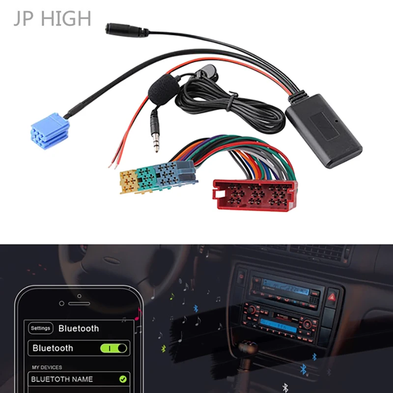 Car Radio Bluetooth Audio Microphone Handsfree MIC Adapter ISO 8Pin For-Gamma 5 MFD Sharan Lupo-Polo 6N2 9N