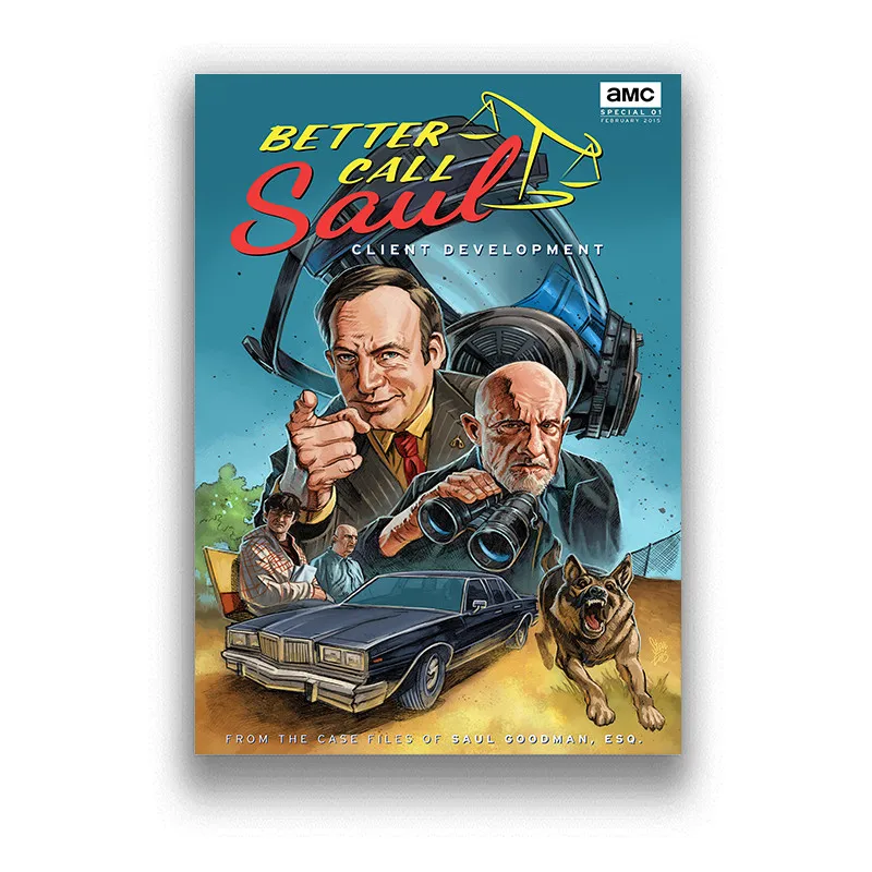 American TV Poster Better Call Saul Wall Stickers White Coated Paper Poster Prints High Quality For Bar And Home Decor