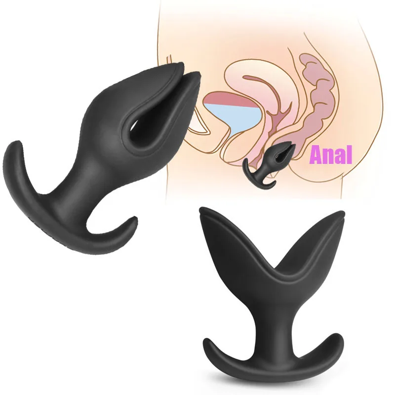 

Soft Silicone V Port Anal Plug SM Toys Anus Opening Butt Plug Speculum Prostate G-spot Massage Anal Sex Toys Faloimitator Woman