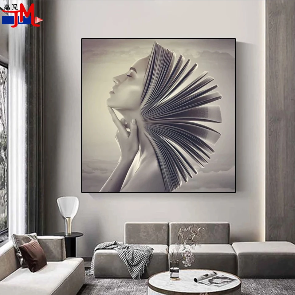 Artistic Naked Beauty Diamond Painting Modern Creative Posters Wall Pictures Nordic Portrait Diamond Embroidery Abstract Book