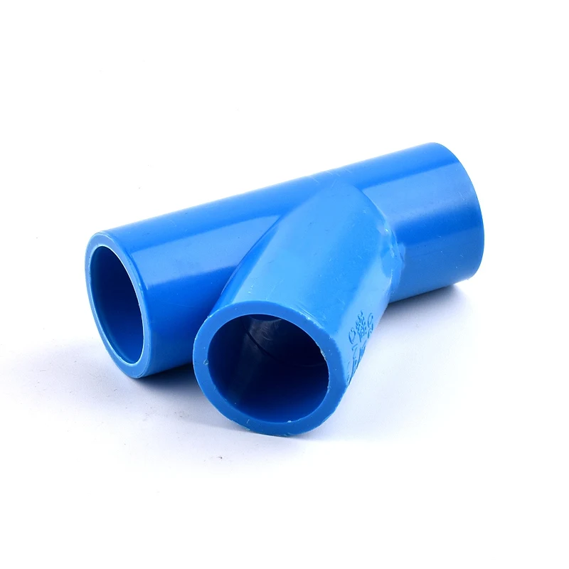 1~10PCS I.D 20/25/32/40mm  PVC Oblique Tee 45 Degree Connector Garden Irrigation Aquarium Fish Tank Watering Fittings Joint