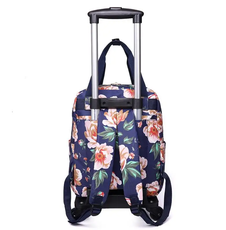 Women Carry On Rolling Luggage Backpack for Women Wheeled Backpack Travel Trolley Bags on wheels Trolley Suitcase wheeled Bags