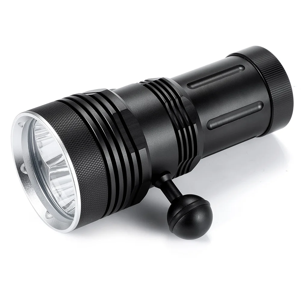 New Strong Light 3x XHP70 60W LED Dive Flashlight High-Power 100M Underwater Waterproof Torch Diving Camping Lamp