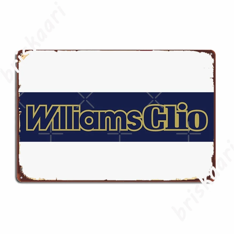 Williams Clio Metal Signs Cinema Garage Kitchen Custom Plates Tin sign Posters