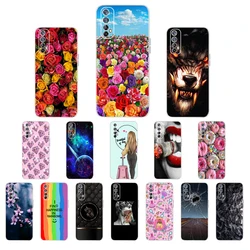 Soft Silicone TPU Flower Pattern Phone Case For Realme 7 Pro 7pro 7 Cover Shell For Realme7 Pro Realme7 Back Cover Funda Coque