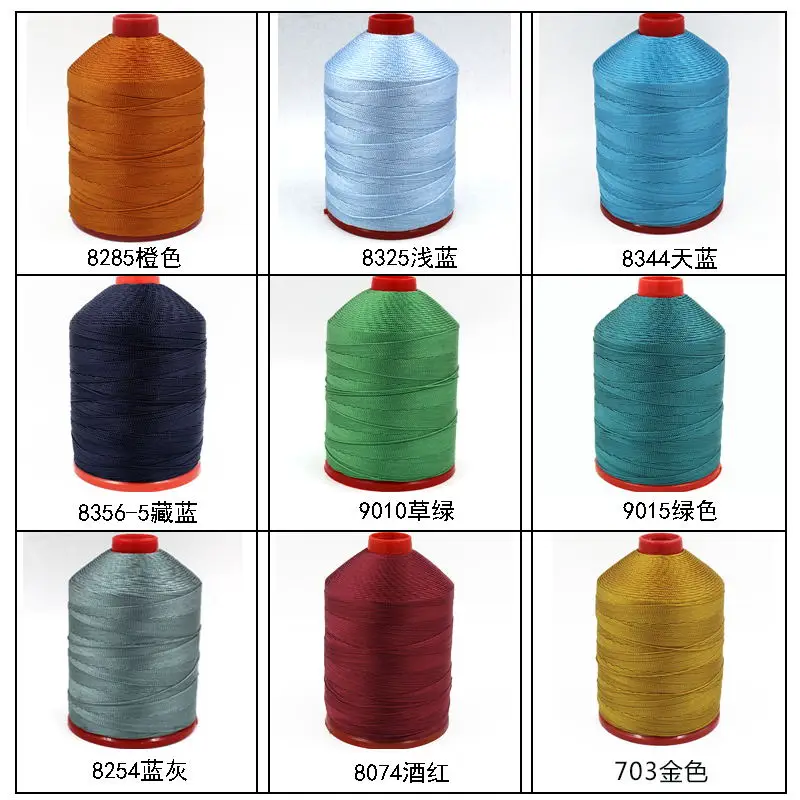 210D/18 geflochtene strang Zähigkeit Nylon Filament Nähgarn Leder Zelt Jeans, Chinesische Quaste Weben Gewinde 1mm – Detail 10