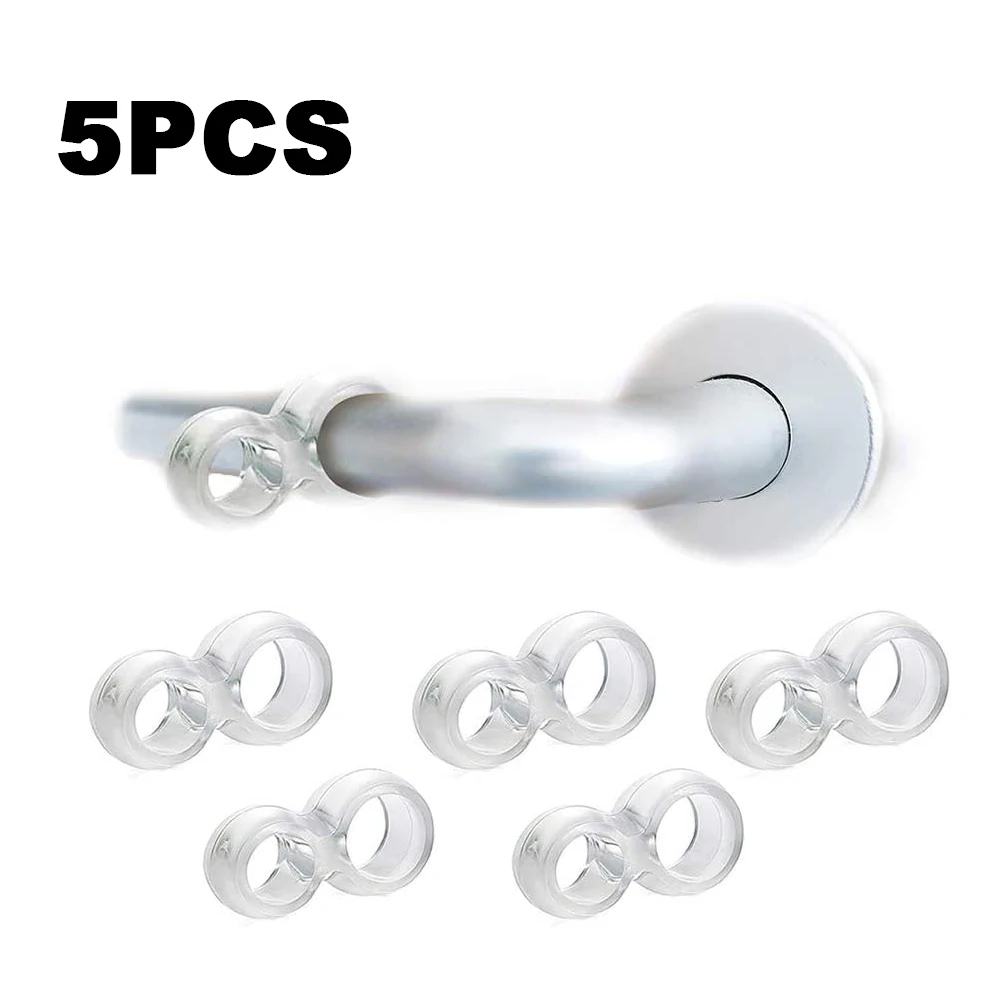 5pcs Transparent Door Stopper PVC Anti-Collision Door Handle Buffer Baby Safety Shockproof Pad Walls Furniture Protective