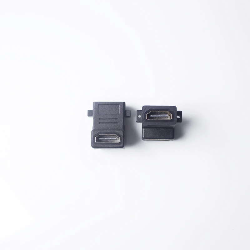 Lingable HDMI Adapter Right Angle 90 Degree HDMI female to female F/F Extension Coupler Connector Converter for HDMI Panel HDTV