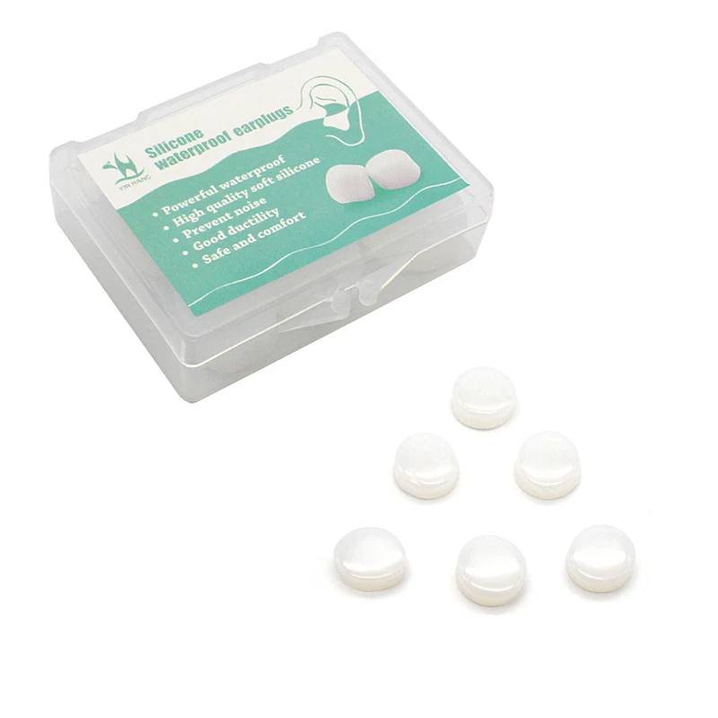 Anti-noise Earplugs Silicone Soft Waterproof Ear Plugs Noise Reduction Swimming Travel Sleep Learn Soundproof Quiet