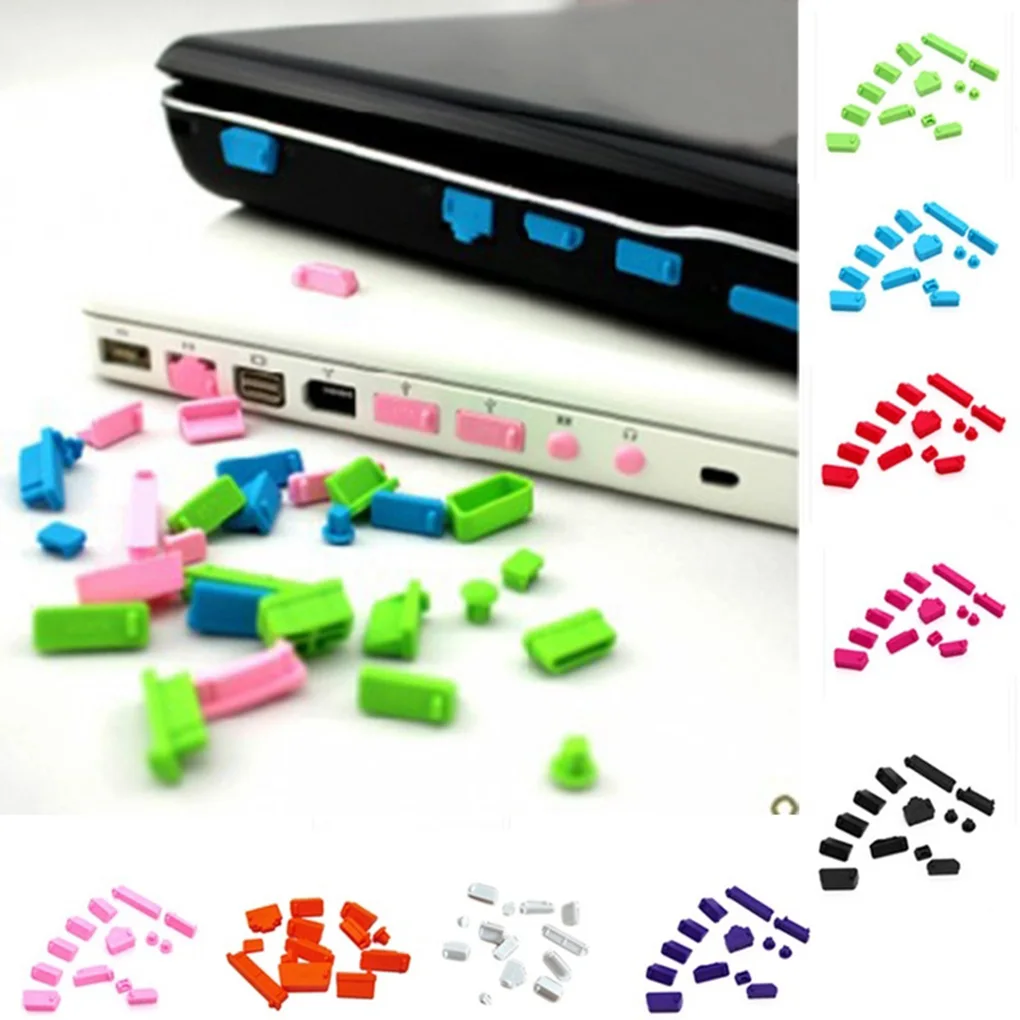 Universal Elastic Silicone Anti-dust Laptop Port Protector Dustproof Notebook Computer Port Plug Anti-dust Stopper Cover