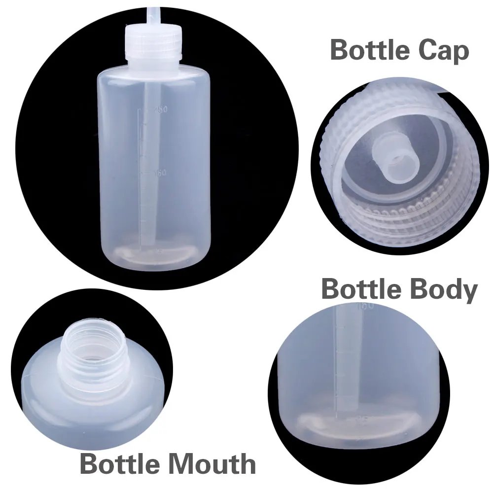 250/500ml Tattoo Bottle Diffuser Squeeze Bottle Microblading Supplies Convenient Supply Wash Lab Non-Spray Cups Tattoo Accessori