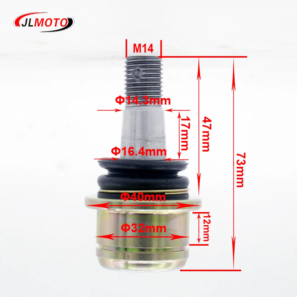 1Set High quality M14 32X12mm Ball joints Fit For Swing Arm Suspension Chinese ATV UTV Go Kart Buggy Quad Bike Vehicle Parts