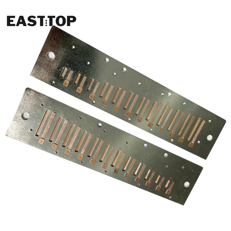 EASTTOP T1248 Reedplates With Screw For 12holes 48tones Chromatic Harmonica Musical Instruments Harmonica Accessories