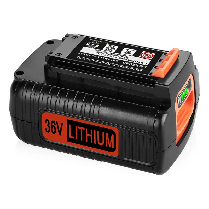 36V MAX 5.0Ah 6.0Ah akumulator litowo wymienna bateria dla dotyczące swojej Black & Decker LBX2040 LBXR36 LBXR2036 BL2036 LBX1540 LST136W